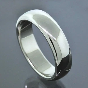Tiffany & Co. 1999 Platinum PT950 6MM Wide Wedding Band Ring Size 9 - Picture 1 of 4