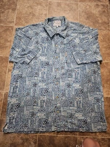 Columbia Men's XL Linen Shirt Blue - Picture 1 of 3