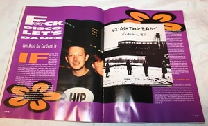 U2 Achtung Baby November 18th Folded Pre Release Promo Mini Poster Rare in Mag. - Picture 1 of 4