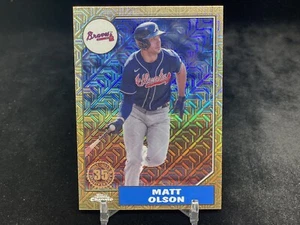 MATT OLSON 2022 TOPPS UPDATE #T87C-40 1987 CHROME SILVER MOJO INSERT / BRAVES - Picture 1 of 2