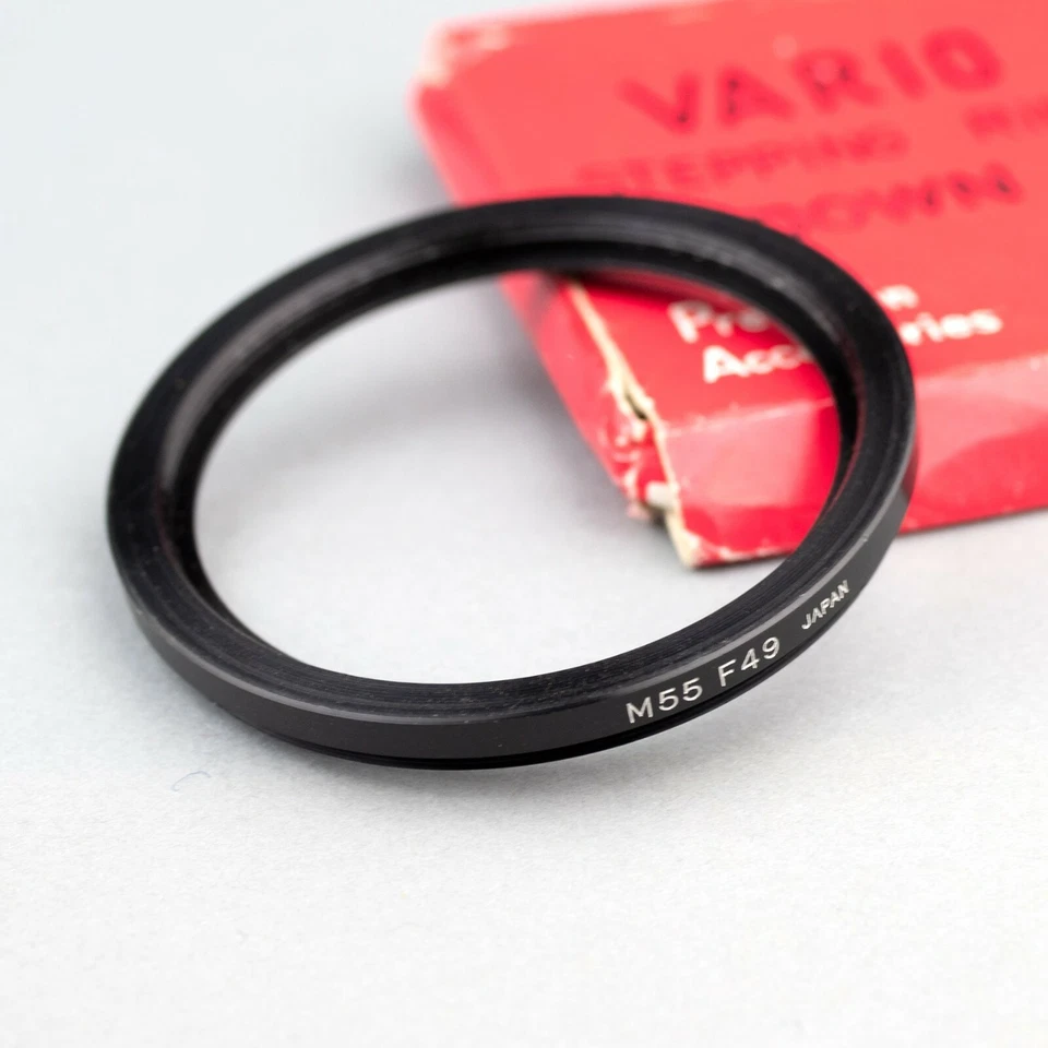 VARIO 55-49mm STEP DOWN (STEPPING) FILTER RING ADAPTER. JAPAN - Image 1 of 1