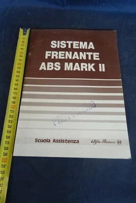 Manuale Alfa Romeo sistema frenante ABS Mark 2 - Immagine 1 di 4