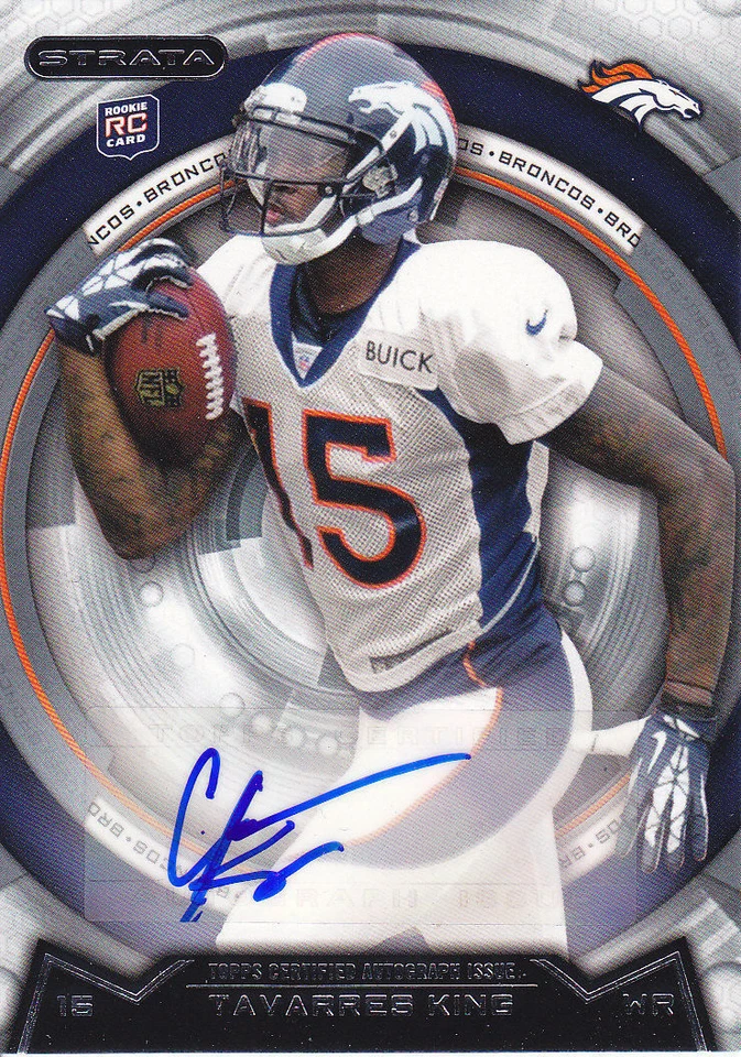 2012 Strata Auto #68 Tavarres King RC Broncos mint from pack - Image 1 of 1