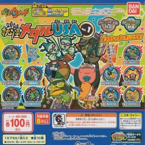Yokai Watch Yokai Medal USA Vol.1 All 10 Types Set Gacha Gacha - Picture 1 of 1