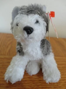 Clip de llave TY 2010 Beanie Baby SLUSH the Husky Dog retirado 4" con etiqueta - Imagen 1 de 11