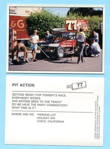 1989 World of Outlaws - Pit Action - Postcard 77 - Picture 1 of 1