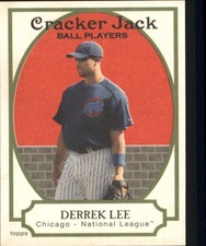 2005 Topps Cracker Jack Mini Red Chicago Cubs Baseball Card #119 Derrek Lee