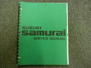 1980s Suzuki Samurai Service Repair Shop Manual FACTORY OEM BOOK 80s DEAL