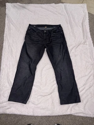 True Religion Ricky Jeans Men’s 36x30 Black Gray Relaxed Straight Leg Denim - Image 1 of 4