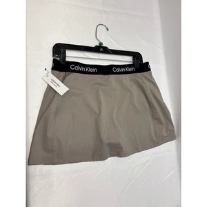 Neu Calvin Klein Performance Logo Tape Mini A-Linie Skort Large Tennisröcke  - Bild 1 von 7