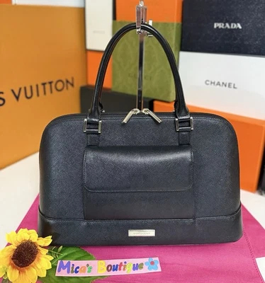 BURBERRY Black Leather DOME Sachel Bag 💯Authentic 🔥 - Image 1 of 4