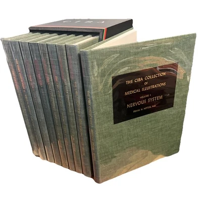 CIBA Collection Of Medical Illustrations Set Of 9 Display Case Frank H Netter MD - Image 1 of 4