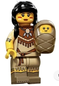 Lego Minifigure Series 15 Tribal Woman And Baby New In Packet - Picture 1 of 3