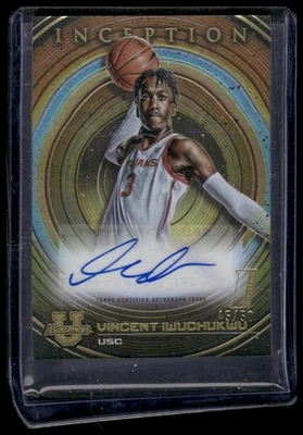 2022-23 Bowman U Inception #BIA-VI Vincent Iwuchukwu Autographs Gold /50 - Image 1 of 2