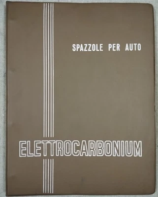 Catalogo ELETTROCARBONIUM- Spazzole per Motorini Avv. e Dinamo  AUTO d'epoca - Immagine 1 di 3