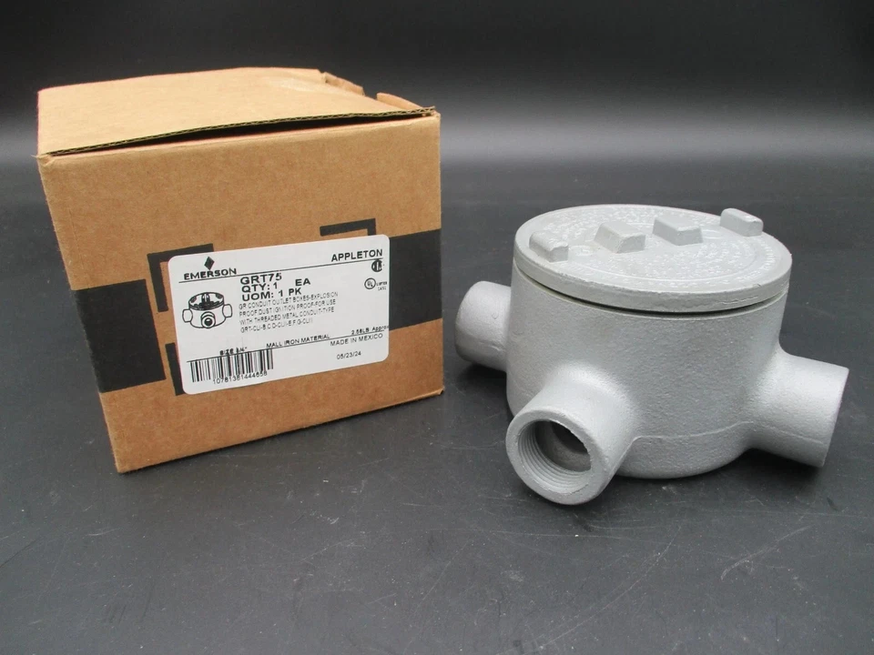 APPLETON ELECTRIC NEW APPLETON GRT75 3/4" MALL IRON EXPLOSION PROOF CONDUIT JUNCTION OUTLET BOX