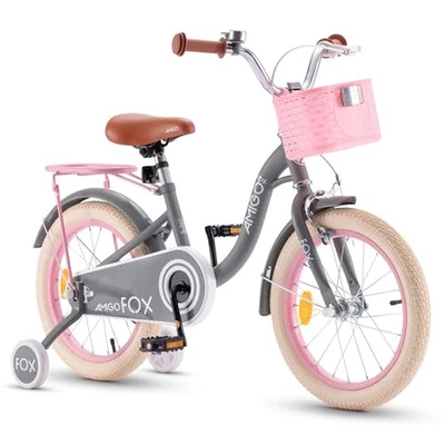 Royalbaby Princess Girls Kids Bike 14 Inch Bicycle with Basket for Age 3-12 - Image 1 of 4