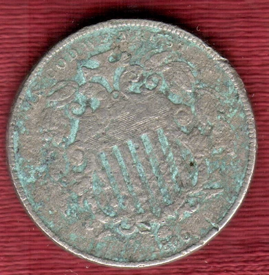 Escudo Nickel 1866 primer año de emisión Foto 1 de 2