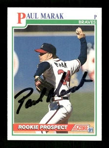 1991 Score 712 Paul Maruk autografo firmato rookie prospect MZ BXCP59 - Foto 1 di 2