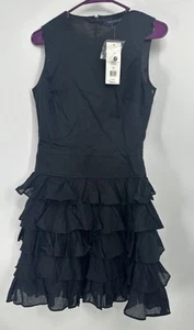 Neu French Saturday Baumwollkleid mit Rüschen Größe 4 UVP 248 $ - Bild 1 von 5