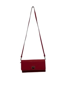 Bandolera Dooney Bourke pequeña de cuero rosa con correa para el hombro - Imagen 1 de 9