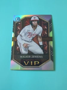 2025 Bowman #VIP-16 Walker Jenkins VIP Refractor Minnesota Twins - Picture 1 of 2