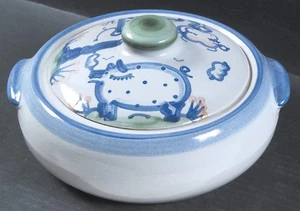 Cazuela cubierta redonda M A Hadley Country Scene azul 2 cuartos 6985328 - Imagen 1 de 1