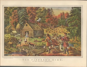 Vintage 1952 American Currier and Ives Print From Lithograph Book 9x13 Size - Picture 1 of 1