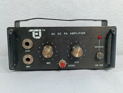 Amplifier Public Address TEI 49-108 AC/DC 50 Watts AC 117V, DC12V, With Bracket. - Image 1 of 4