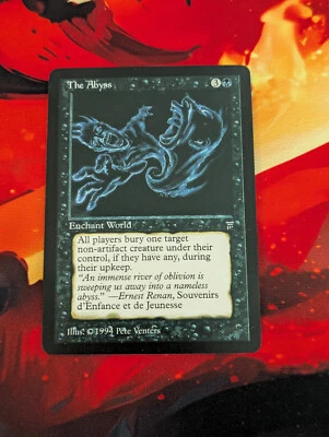 MTG Sticker CEDH Legends The Abyss Enchant World - Image 1 of 3