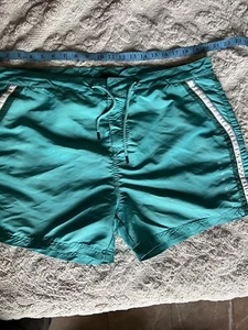 BOSS Mens Piranha Logo Stripe Swim Shorts XXL 40 - Picture 1 of 5