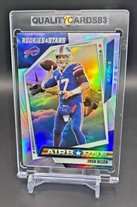 JOSH ALLEN RAINBOW REFRACTOR INSERT CARD WITH CASE NFL BUFFALO BILLS - Picture 1 of 7