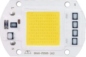 Chip LED COB rettangolare 50W, ingresso 220V AC, lampada driver Smart IC integrata - Foto 1 di 21