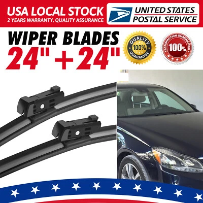 Limpiaparabrisas delantero 24" 24" para Mercedes-Benz E250 E350 E400 E550 OEM Foto 1 de 4