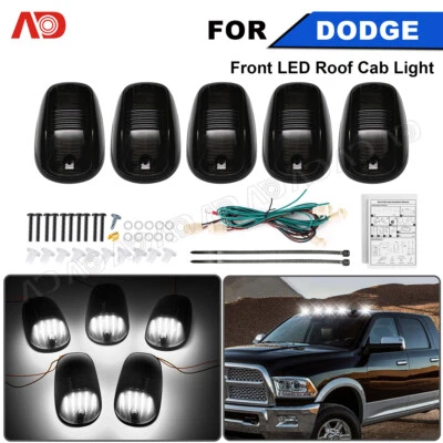  Luces de circulación de techo de cabina OEM para Dodge Ram 1500 2500 3500 03-18 lente ahumada Foto 1 de 4