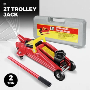 2 Ton Hydraulic Floor Jack Trolley Low Profile Car Quick Lifting 135-320mmW/Case - Picture 1 of 9