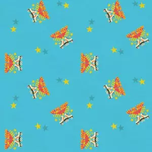 Roller Skating Fabric, BTY, Let The Good Times Roll Stars, 21753, Cotton - Picture 1 of 1