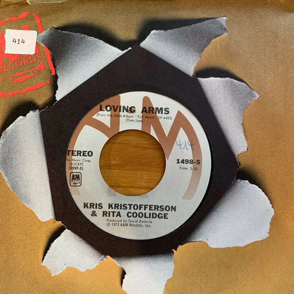 Kris Kristofferson & Rita Coolidge - Loving Arms // 7" - 1.US-Press. 1973 - TOP - Bild 1 von 1