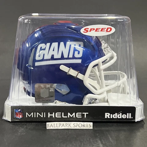 New York Giants Blue Alternate Logo Riddell NFL Speed Mini Football Helmet Cover