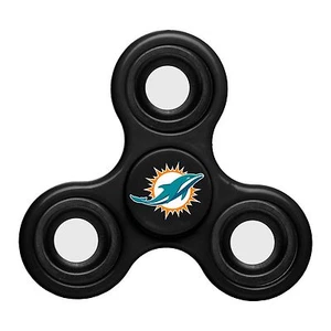 Miami Dolphins Diztracto Spinner Logo 3-way Toy Stress Fidget Hand Finger