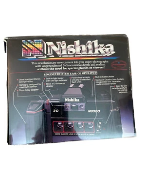 Cámara 3D Nishika 35 mm N8000 cámara compacta con caja y manuales Foto 1 de 4