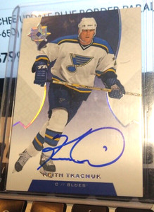 19/20 ULTIMATE COLLECTION HOCKEY KEITH TKACHUK SP HOLO FOIL AUTOGRAPH "ON CARD"
