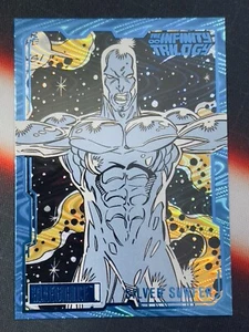 2024 Marvel Allegiance Infinity Trilogy Silver Surfer BLUE SWIRL /10 SSP - Afbeelding 1 van 2