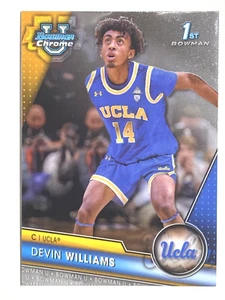 2023-24 Bowman University Chrome Basketball RC #86 Devin Williams - Picture 1 of 2