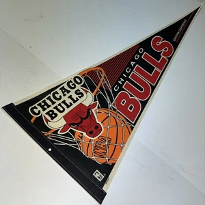 VTG 90's Wincraft Chicago Bulls Full Size Pennant Eastern Conference NBA Jordan - Picture 1 of 10