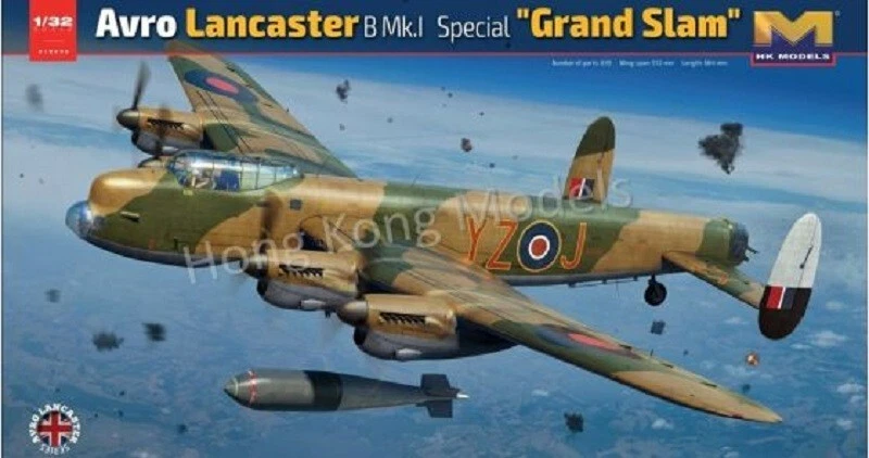 HK MODELS AVRO LANCASTER B MK.I SPECIAL "GRAND SLAM" 1:32 01E38 - Immagine 1 di 1