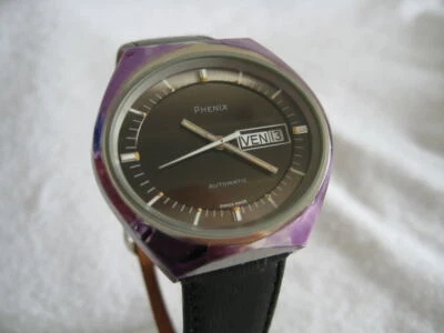 NOS NEW SWISS PHENIX AUTOMATIC WATERRESIST MENS WATCH - Image 1 of 3