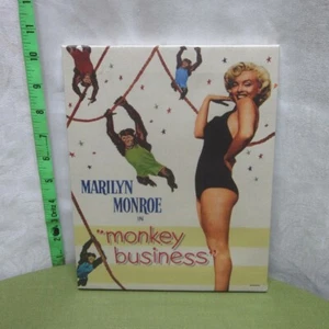MONKEY BUSINESS hanging canvas print Marilyn Monroe sexy NWT movie art 1952 - Picture 1 of 3