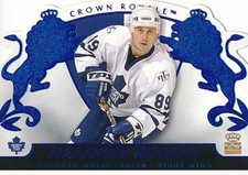 2002-03 Crown Royale BLUE #92 ALEXANDER MOGILNY - Toronto Maple Leafs
