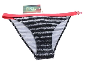 DIESEL BFPN-Brigittes-N Swimwear Women's UK 6 Striped Bikini Bottom - Picture 1 of 8
